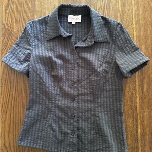 Rouje Charcoal Textured Blouse